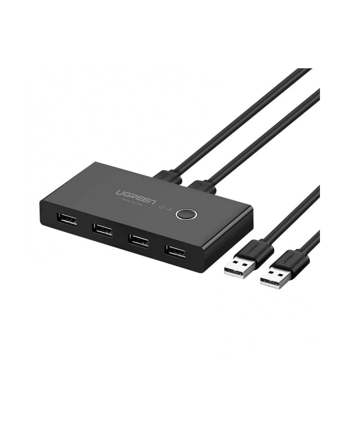 Switch przełącznik KVM USB 2x4 UGREEN USB 3.0 - czarny (30768B) główny