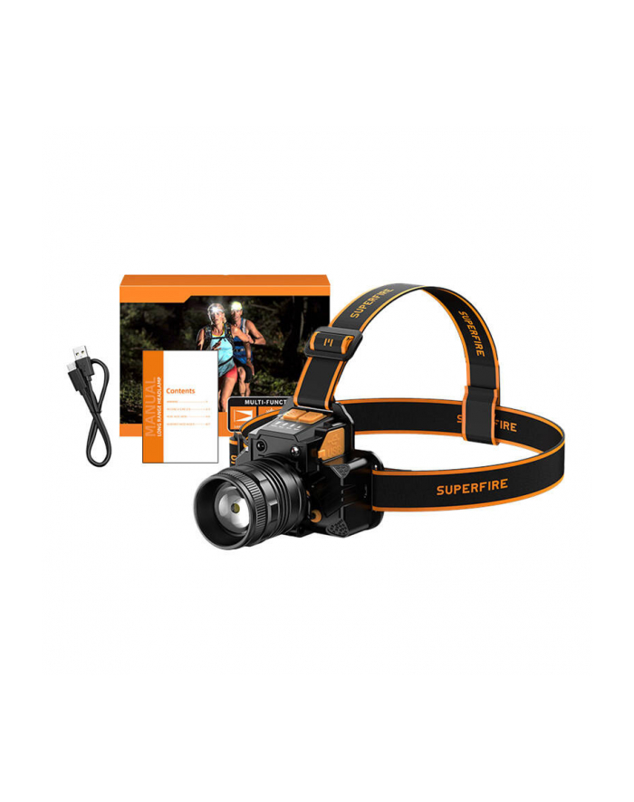 Superfire Latarka Czołowa Hl58 350Lm Usb Hl58 główny