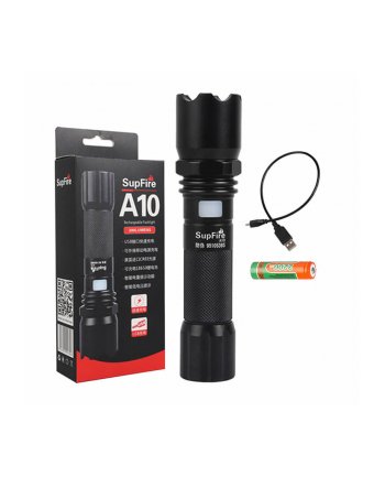 Supfire Latarka Superfire A10, Usb, 550Lm, 200M