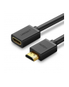 Ugreen Kabel HDMI męski do HDMI żeński HD107 FullHD 3D 2m czarny (10142) - nr 2