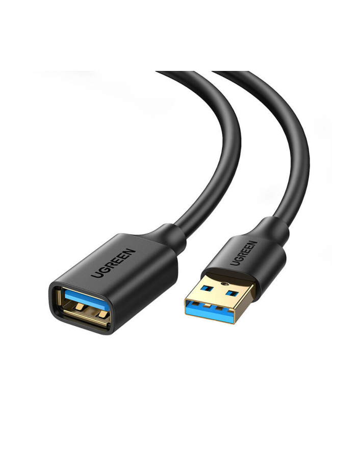 Ugreen Kabel Przewód Przedłużacz Przejściówka Usb 3.0 - Usb 3.0 2 M Czarny główny