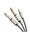 UGREEN KABEL  PRZEWÓD UGREEN AV126 - TRS 3.5 MM DO 2X TS 6.35 MM - 2M (SZARY) - nr 1