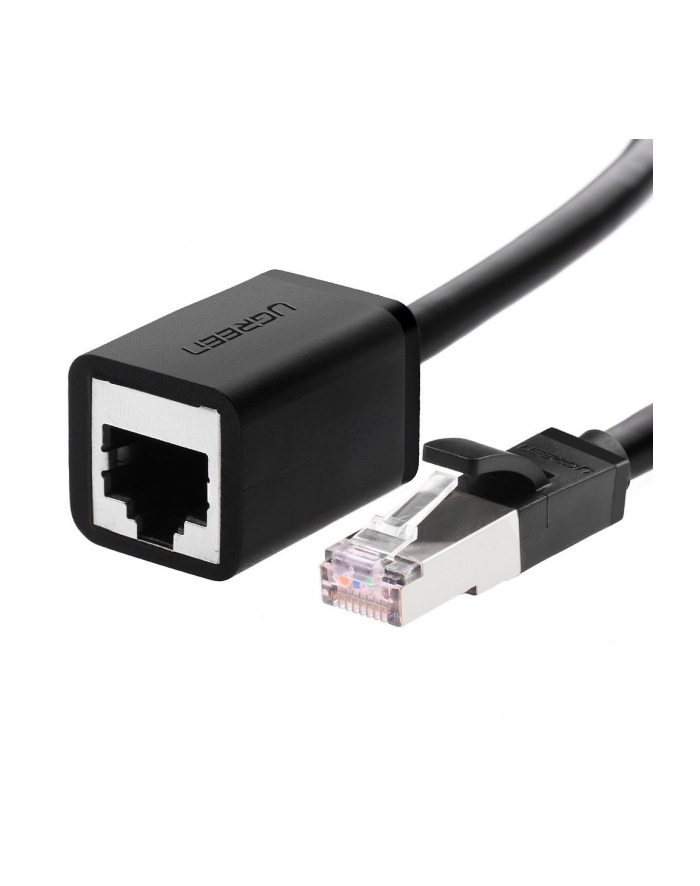 UGREEN KABEL SIECIOWY  PRZEDŁUŻACZ ETHERNET RJ45, CAT. 6, FTP, Z METALOWĄ WTYCZNĄ 1M, (CZARNY)  (UGR260BLK) główny