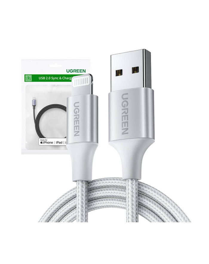 Ugreen Kabel Lightning Do Usb 2.4A Us199, 1.5M główny