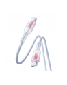 Joyroom Kabel przewód Crystal-Clear Series 60W USB-C - USB-C 1.2m - biały - nr 2