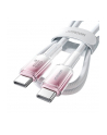 Joyroom Kabel przewód Crystal-Clear Series 60W USB-C - USB-C 1.2m - biały - nr 3