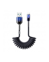 Joyroom Kabel Spiralny S A43 3A Usb A Lightning 1 5M Czarny Do Iphone - nr 1