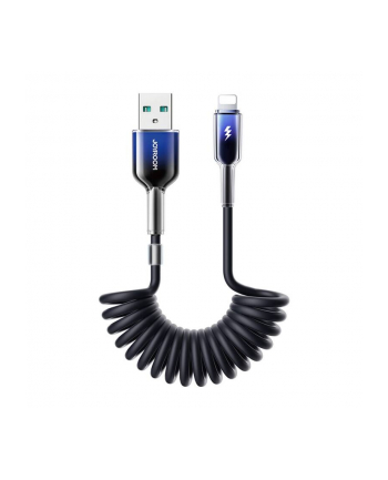 Joyroom Kabel Spiralny S A43 3A Usb A Lightning 1 5M Czarny Do Iphone