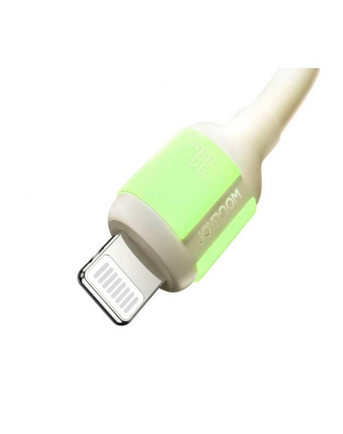 Joyroom Kabel Usb C Lightning S A53 30W 2M Beżowy Fluorescencyjny główny