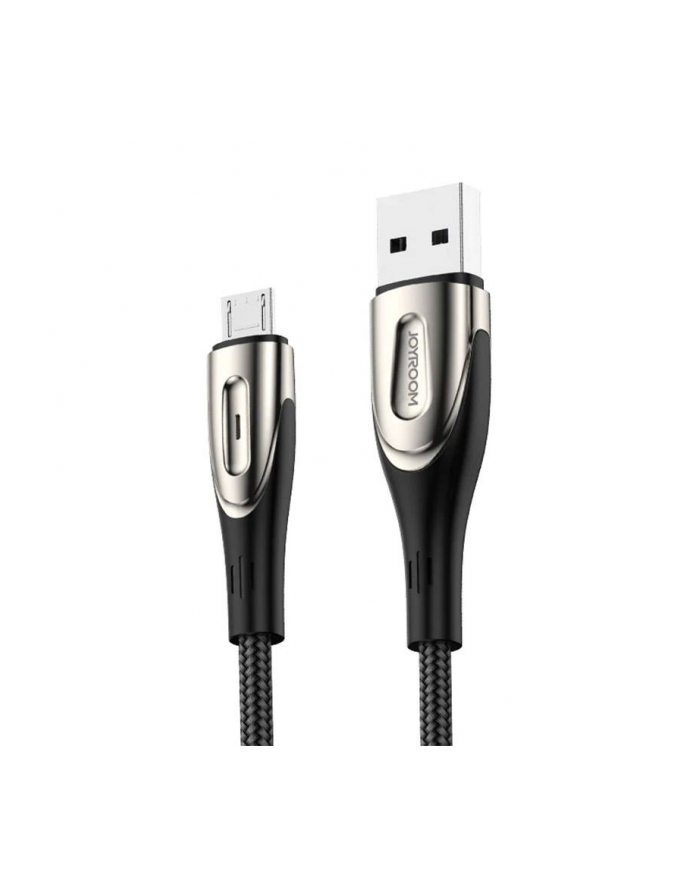 Joyroom Kabel Usb A Micro S M411 3A 1 2M Z Wskaźnikiem Ładowania Cz główny