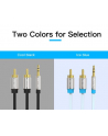Vention Kabel Audio 3.5Mm Męski -> 2Rca 3M Czarny (BCFBI) - nr 16