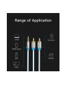 Vention Kabel Audio 3.5Mm Męski -> 2Rca 3M Czarny (BCFBI) - nr 8