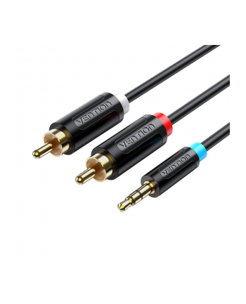 Vention Adapter 3,5Mm Męski Na 2X Rca 8M Bclbk Czarny nr 1