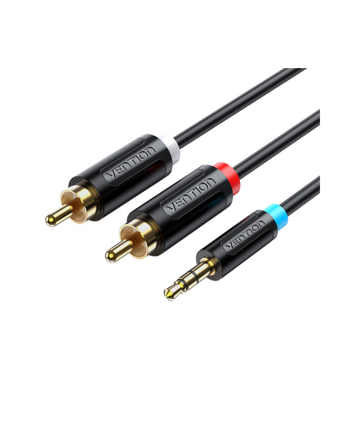 Vention Adapter 3,5Mm Męski Na 2X Rca 8M Bclbk Czarny główny