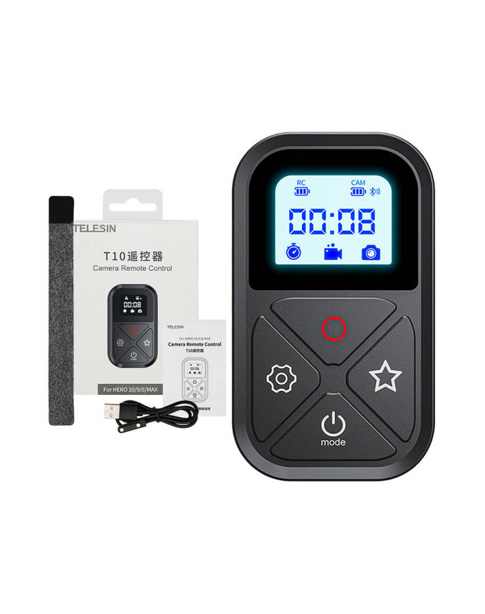 Pilot do GoPro Hero 10 9 8 BLACK MAX / 80m IP54 Telesin GP-RMT-T10 główny