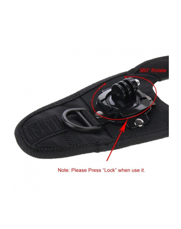 PULUZ Mocowanie Uchwyt Pasek na Dłoń Rękę / 360 stopni / do kamer GoPro 7 6 5 4 3 2 / SJCAM / Xiaomi główny