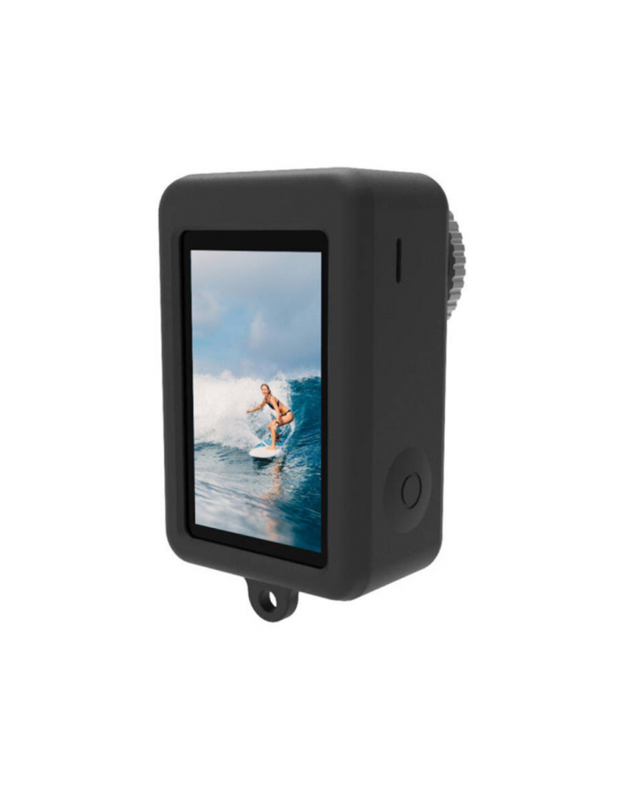 Etui silikonowe Puluz z osłoną na obiektyw do DJI Osmo Action 3, 4 czarne główny