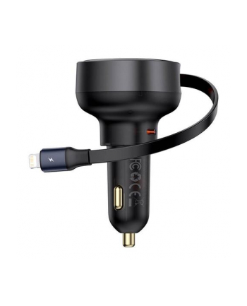 Baseus Ładowarka Samochodowa Enjoyment Pro Usb C Żeńskie Lightning Męski 60W nr 1