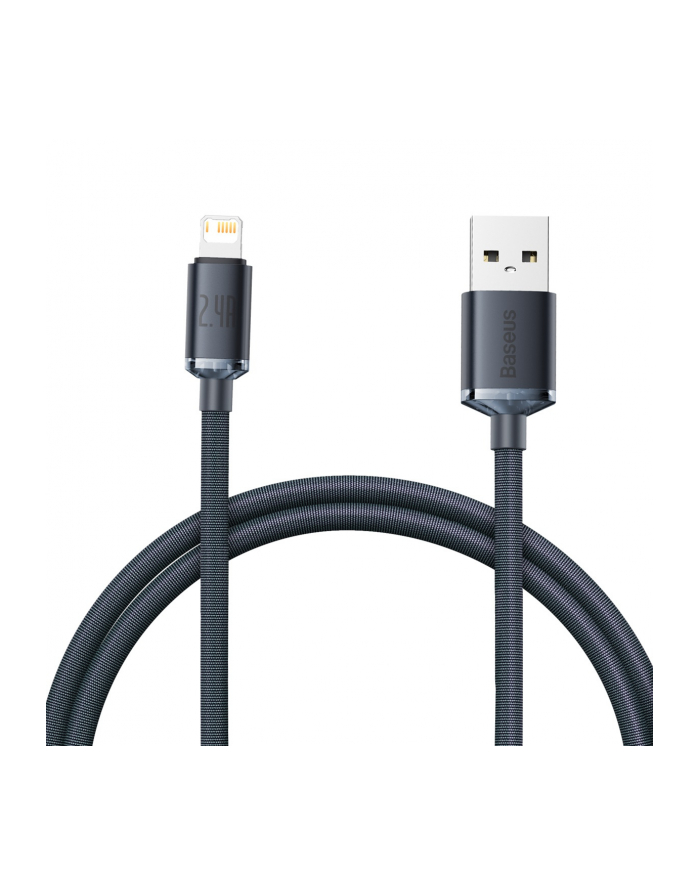 BASEUS Kabel USB Lightning Crystal Shine 1.2 m Czarny główny