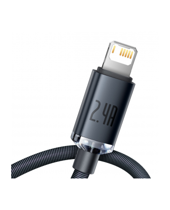 BASEUS Kabel USB Lightning Crystal Shine 1.2 m Czarny nr 2