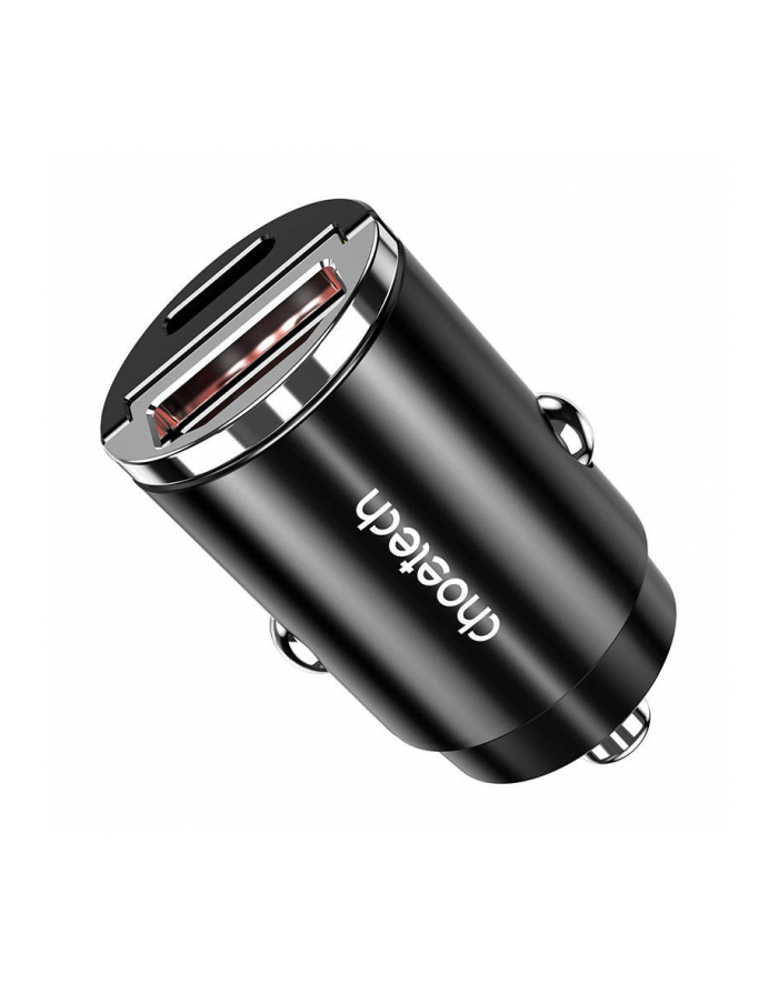 Choetech Ładowarka Samochodowa Tc0006 1X Usb A C 30W Pd 3 0 Czarna główny