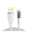 Joyroom Kabel USB kabel szybko ładujący z inteligentnym wyłącznikiem USB-C - Lightning 2.4A 1.2m biały (S-UL012A3) - nr 1