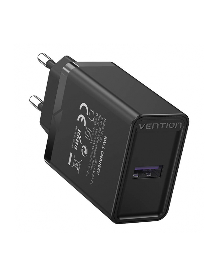 Vention Usb-A Zasilacz Kostka Qc 3.0 22.5W Czarna główny