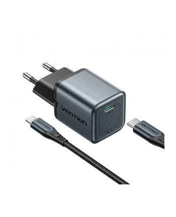 Gan Vention Usb C 20W Kabel L 1M Szara nr 2