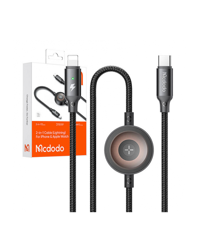 Mcdodo Kabel 2W1 Ca-5680 Usb-C Do Lightning + Ładowarka Apple Watch, 36W, 1.5M (70157) główny