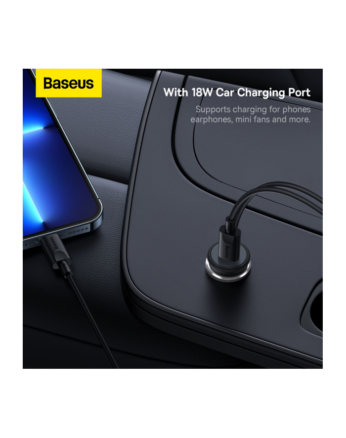 Baseus Magnetyczny Uchwyt Samochodowy Cw01 Do Kratki Z Ładowarką Usb C, 15W + 25W główny