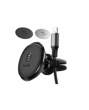 Baseus Magnetyczny Uchwyt Samochodowy Do Kratki Czarny nr 1