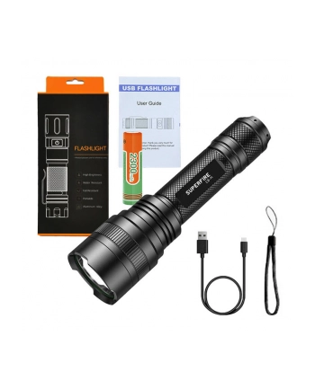 Supfire Latarka C8-H, Usb, 950Lm, 500M