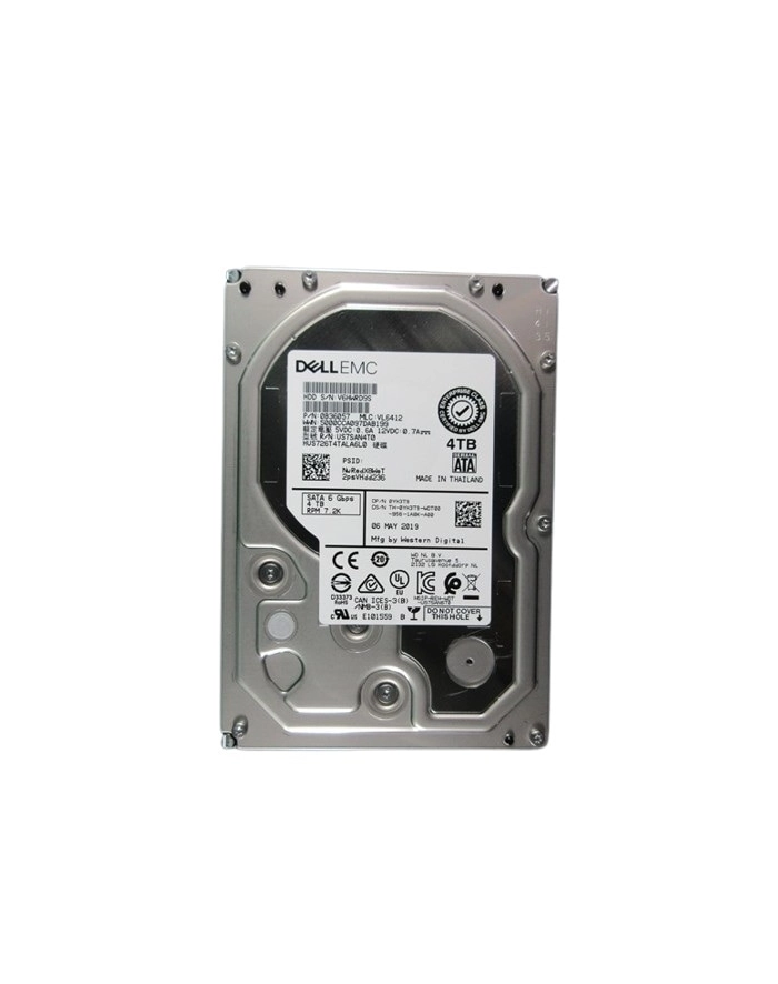 dell technologies DELL 4TB Hard Drive SATA 6Gbps 7.2K RPM 512n 3.5inch CK główny