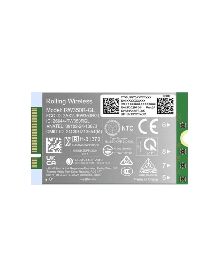 hp inc. HP 4G LTE-AP Cat 19 WWAN główny