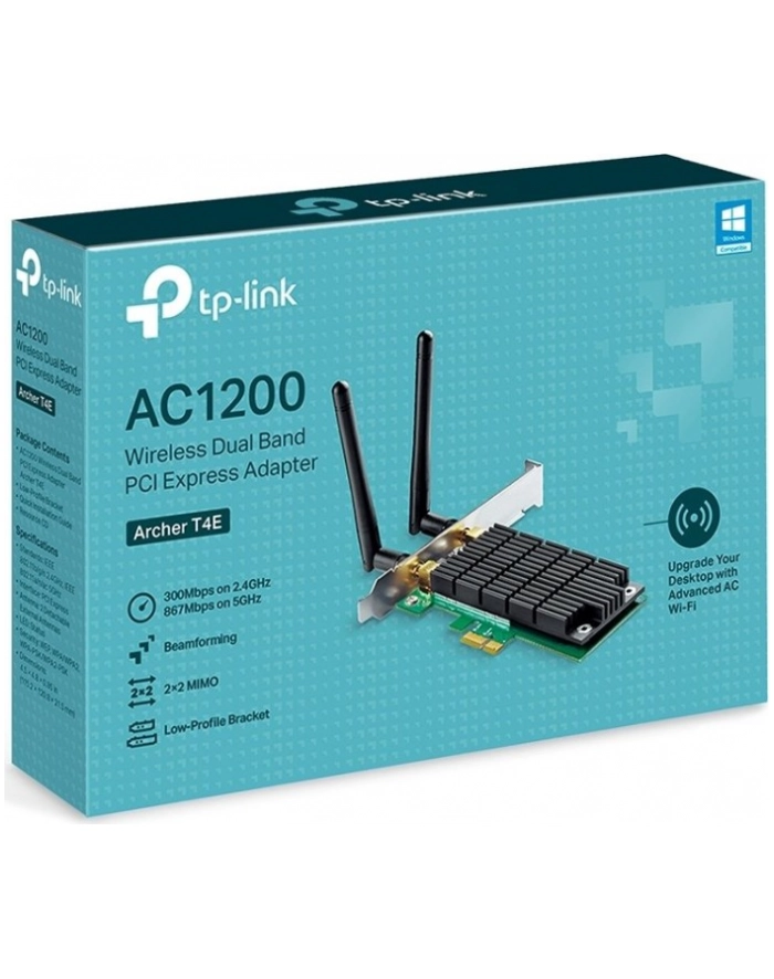 TP-LINK AC1200 Wi-Fi PCI Express Adapter v3.0 867Mbps at 5GHz + 300Mbps at 2.4GHz Beamforming główny