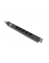 LANBERG Listwa zasilająca Rack PDU 1U 10A 5x Schuko 2m C14 Czarny - nr 1