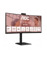 aoc international AOC CU34E4CW 34inch 3440x1440 120HZ VA CURVED H/A 180 MM USB-C DOCKING Daisy chain TUV EyeComfort Hardware USB HUB DP HDMI - nr 70