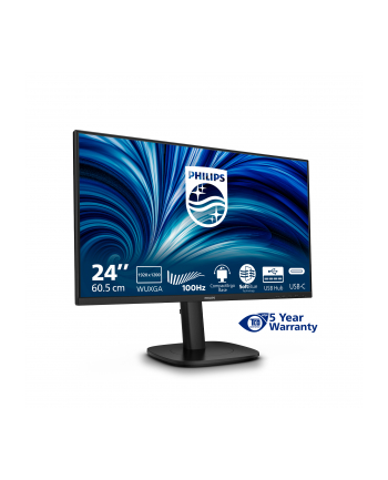 PHILIPS 24inch 1920x1200 100Hz IPS Flat H/A 150 MM DICOM TUV EyeSafe certified USB HUB SPEAKERS DP HDMI Bri 300cd/m2 TCO 10