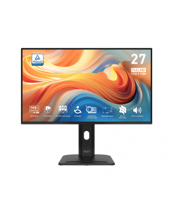 MSI PRO MP275PG E14 27inch IPS FHD 144Hz 300cd/m2 4ms D-Sub HDMI DP Pivot Speakers