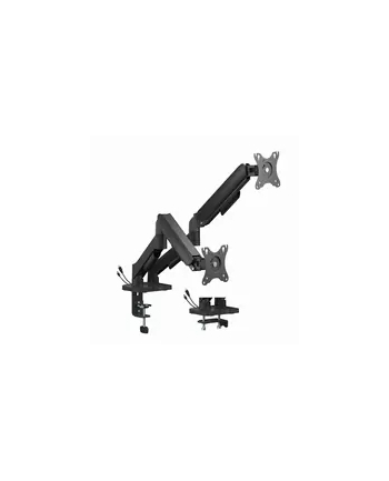 GEMBIRD Biurkowe ramię na dwa monitory z portami USB regulowane od 17 do 32inch obciążenie do 9 kg nr 2