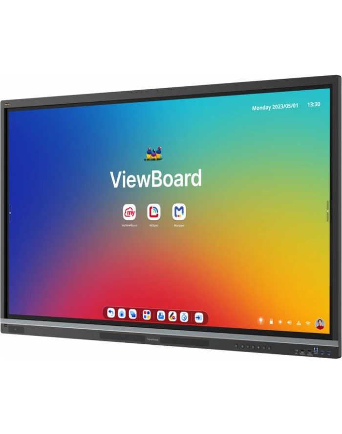 VIEWSONIC ViewBoard 51 serie 86inch UHD Touch IR 450nits 2x25W+20W sub + 8-array mic 3xUSB-C 16/128GB System Android 14 EDLA certified główny