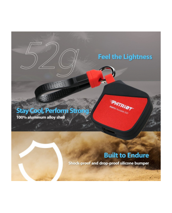 PATRIOT MEMORY External SSD PDP31 500GB M.2 2230 Type-C 1000MBS/1000MBS nr 2