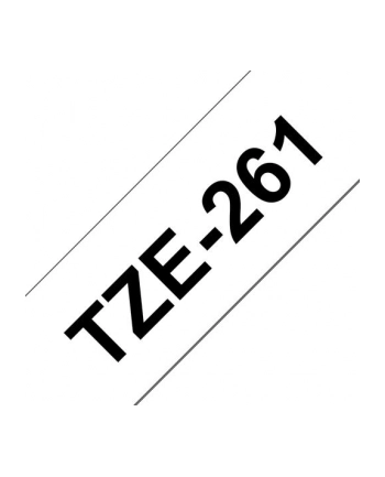 BROTHER TZE261 Bczerwonyher TZE261 Banda laminata 36mm BLACK ON WHITE nr 1
