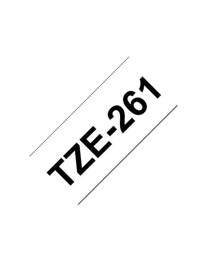 BROTHER TZE261 Bczerwonyher TZE261 Banda laminata 36mm BLACK ON WHITE główny