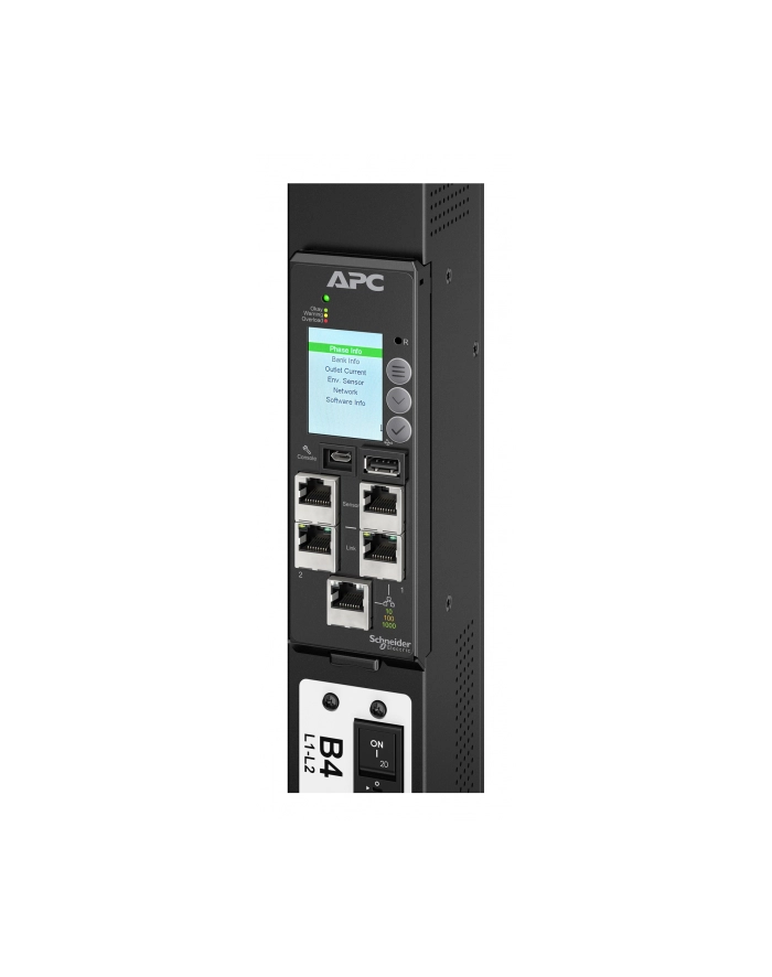APC NetShelter Rack PDU Advanced Metered 11.5kW 3PH 415V 20A 520P6 42 Outlet główny