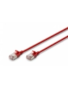 DIGITUS CAT 6A F-FTP Slim Patch cord Cu LSZH AWG 32/7 length 2m Red - nr 1