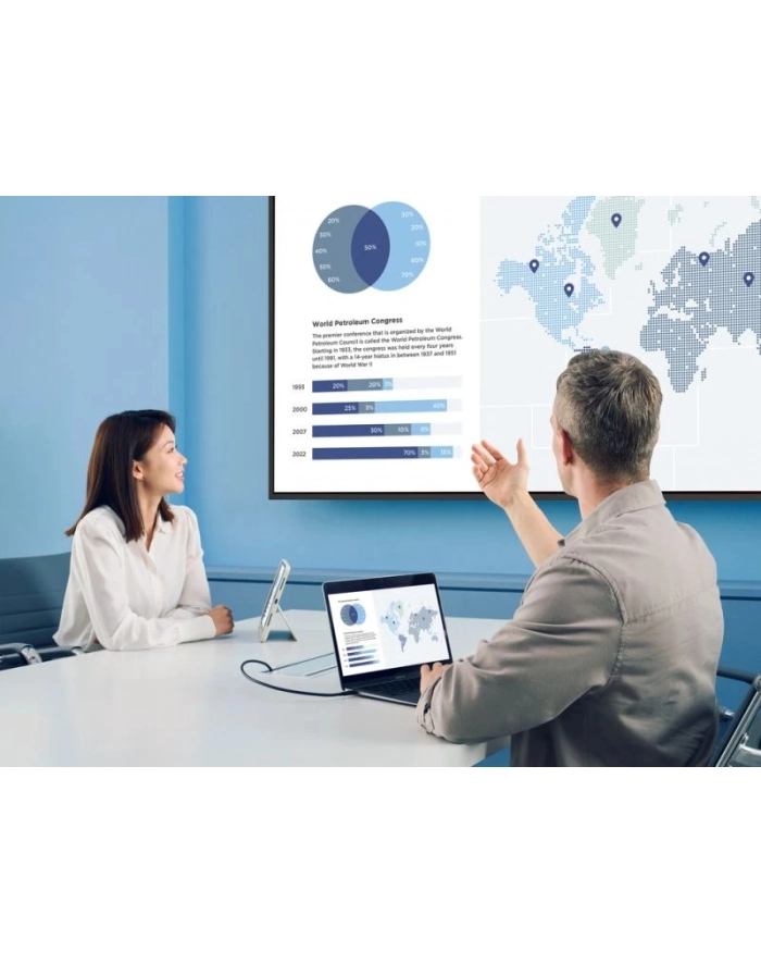 VIEWSONIC ViewBoard LED large format display NON ANDROID 65inch 3840x2160 500 nits System Android 14 24/7 USB-C 4/32GB 2x10W speakers główny