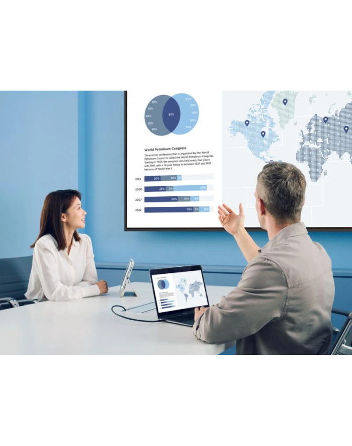 VIEWSONIC ViewBoard LED large format display NON ANDROID 75inch 3840x2160 500 nits System Android 14 24/7 USB-C 4/32GB 2x10W speakers główny