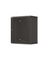 LANBERG Rack cabinet 19inch wall-mount 12U/540X350 flat pack with glass door black - nr 1