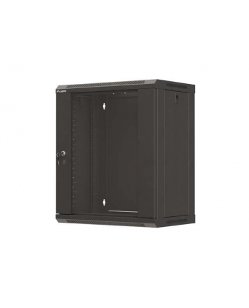 LANBERG Rack cabinet 19inch wall-mount 12U/540X350 flat pack with glass door black